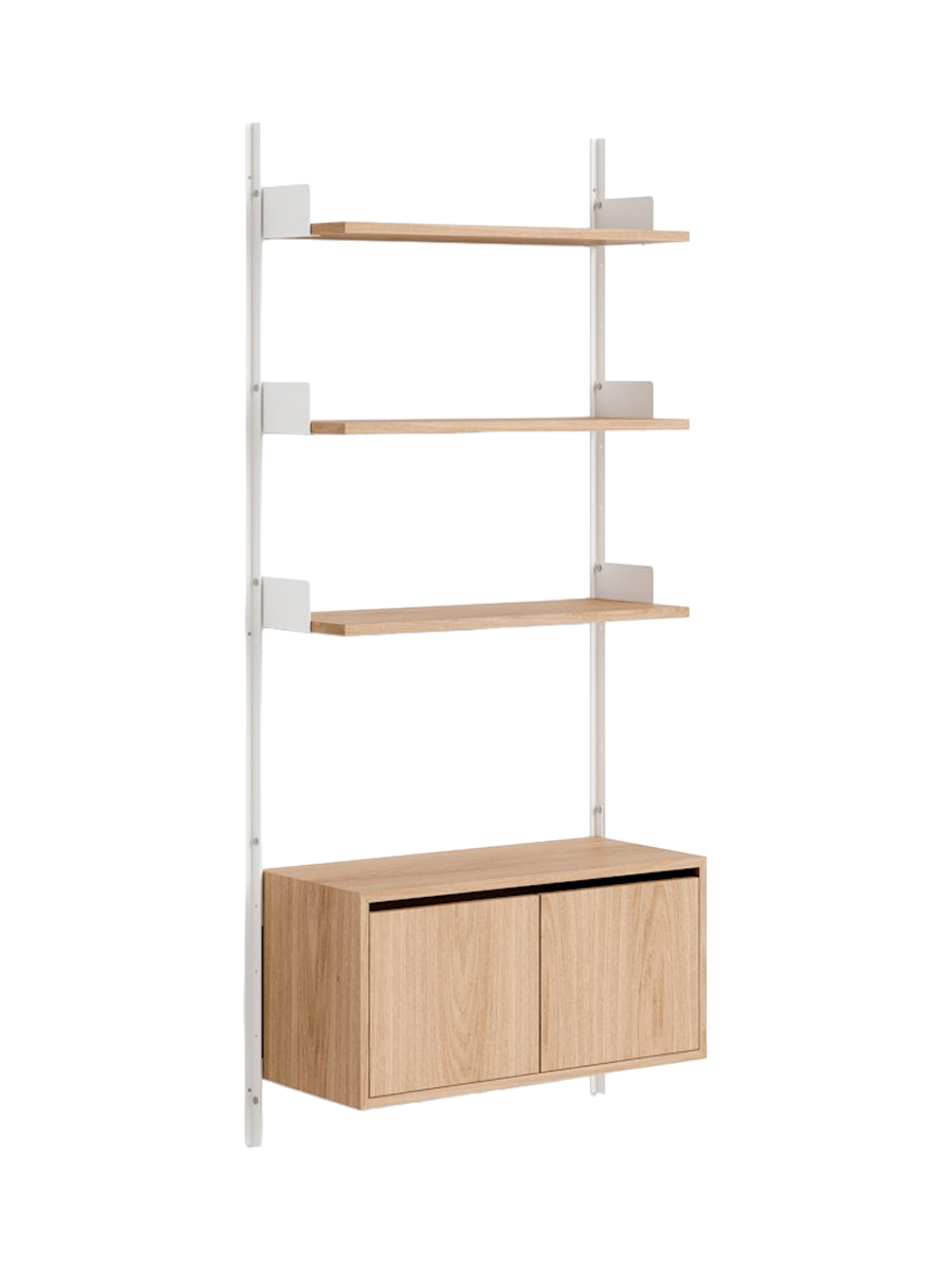 
Étagère murale modulable « New Works 1900 Cabinet » - Chêne / Blanc