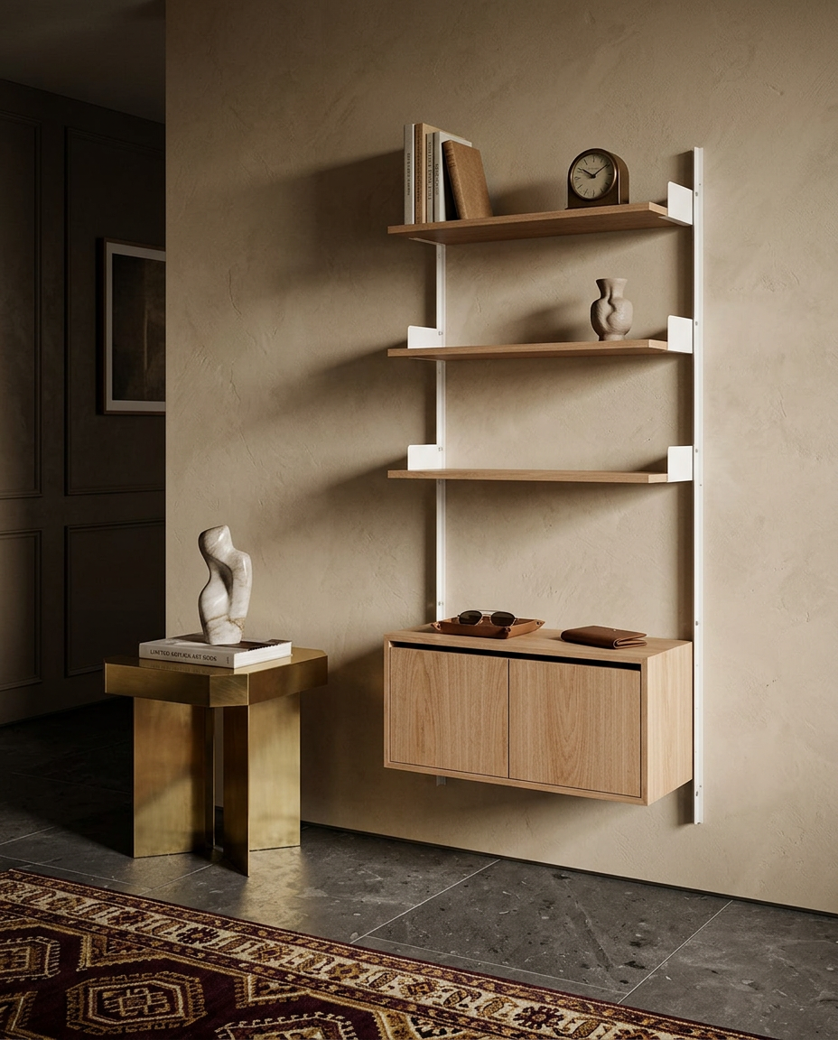 
Étagère murale modulable « New Works 1900 Cabinet » - Chêne / Blanc