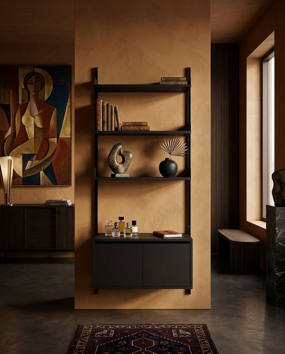 
Étagère murale modulable « New Works 1900 Cabinet » - Frêne / Noir