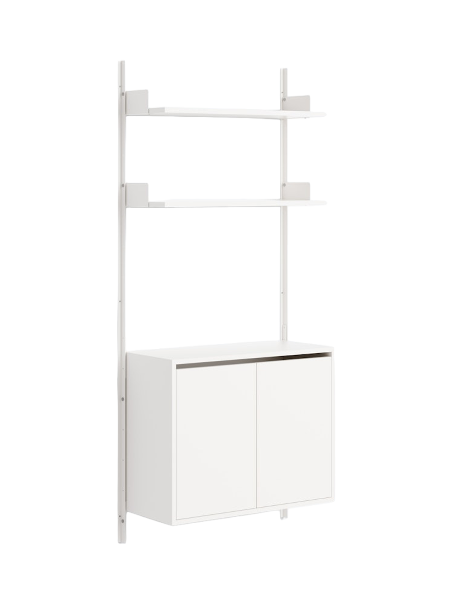 
Étagère murale modulable « New Works 1900 Cabinet High » - Blanc / Blanc