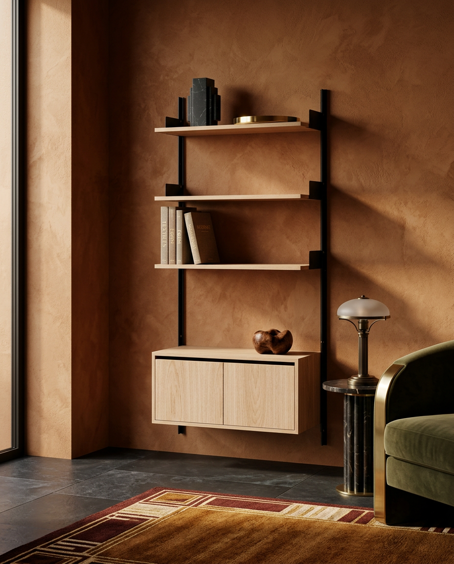 
Étagère murale modulable « New Works 1900 Cabinet » - Chêne / Noir