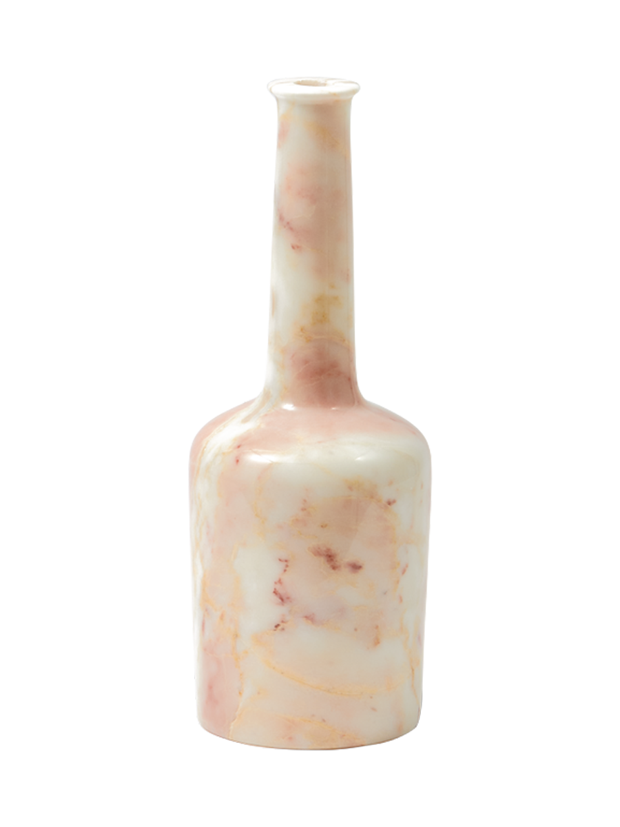 
Grande e massiccio portacandele di design „Herritage Whiskey“ in marmo - Rosa corallo