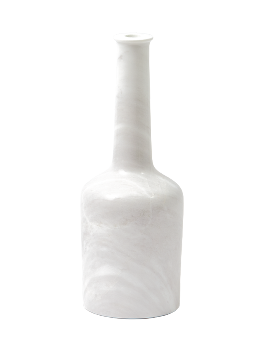 
Grande e massiccio portacandele di design „Herritage Whiskey“ in marmo - Bianco