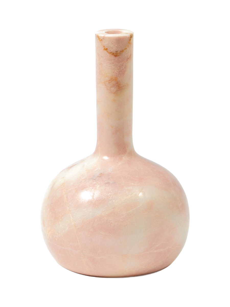 
Grande e massiccio portacandele di design „Herritage Bell“ in marmo - Rosa corallo