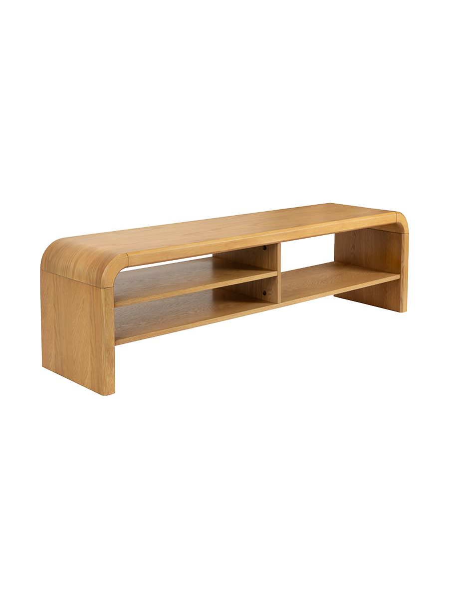 
Mobile basso di design in legno massiccio «Brave» 160 x 45 cm