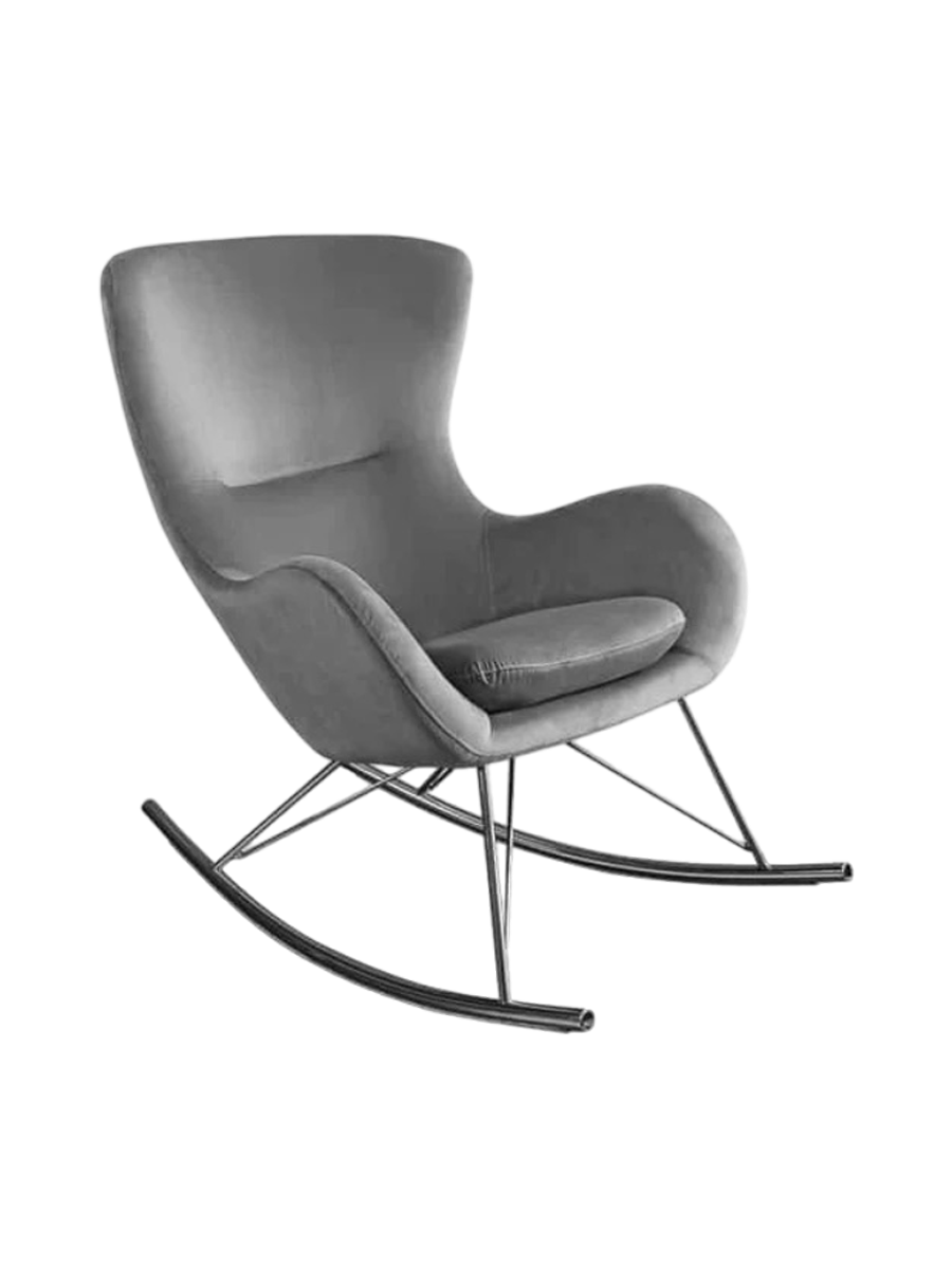 
Fauteuil à bascule design « Luxury Swing » - Gris / Argent