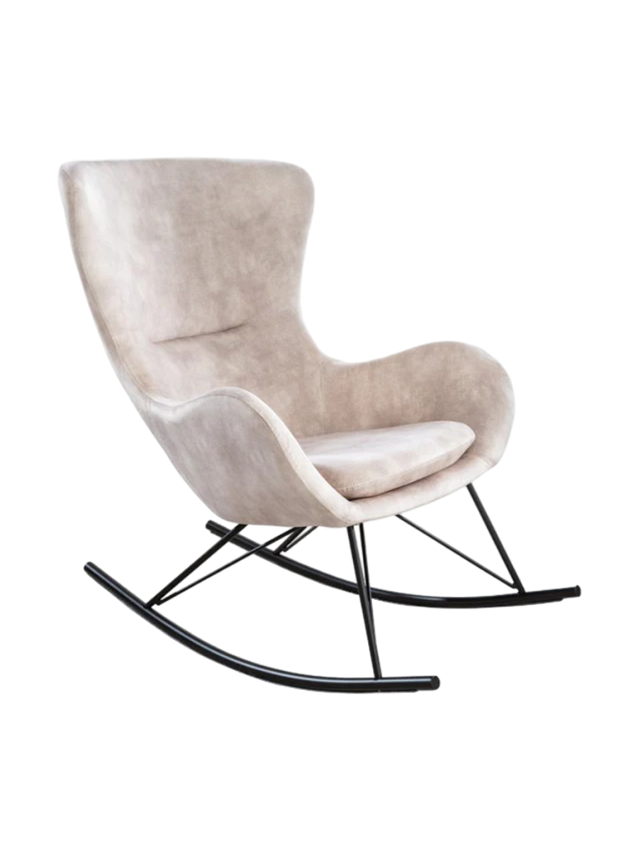 
Fauteuil à bascule design « Luxury Swing » - Champagne