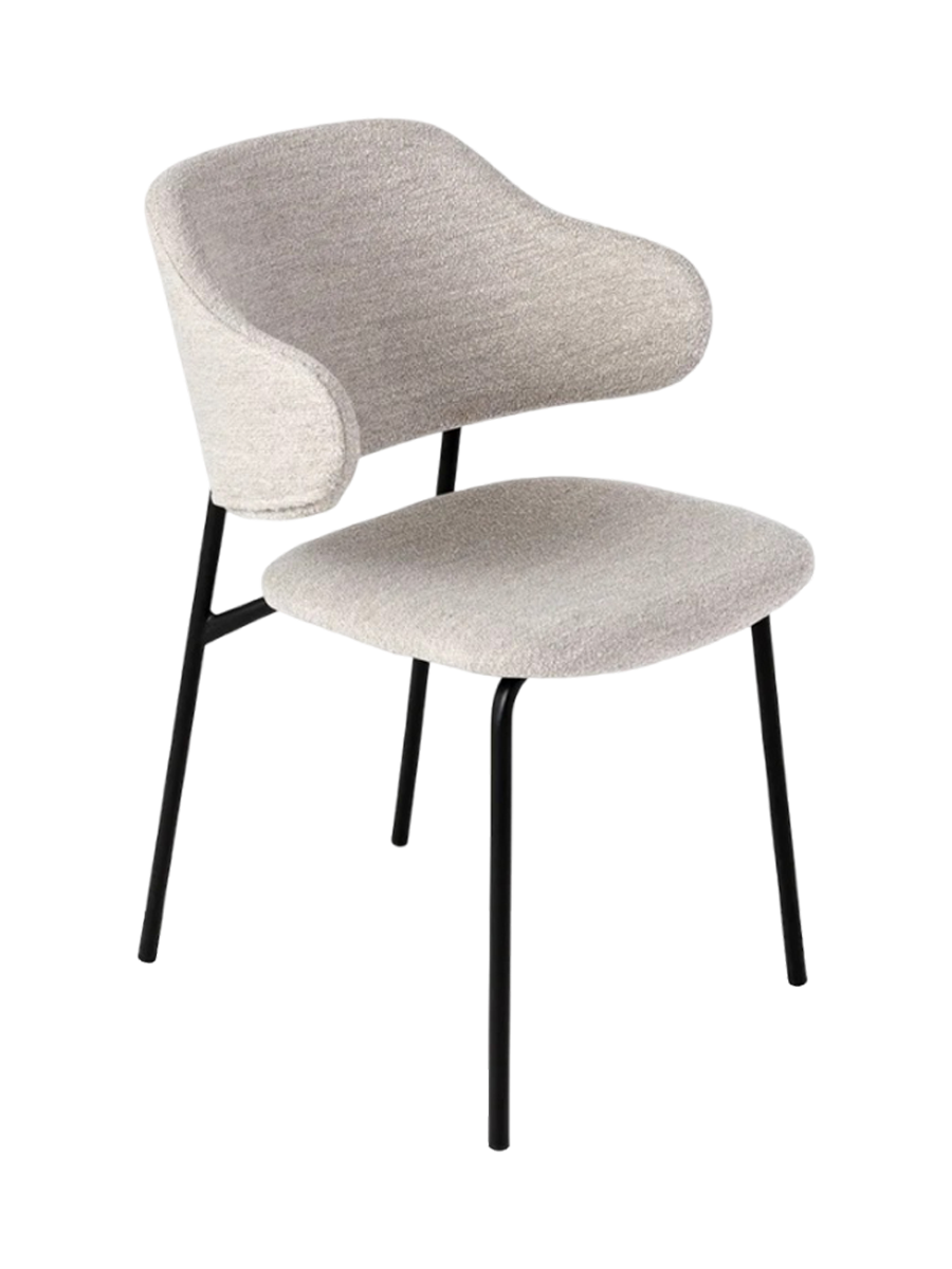 
Design Esszimmerstuhl „Tracy“ - Bouclé Greige
