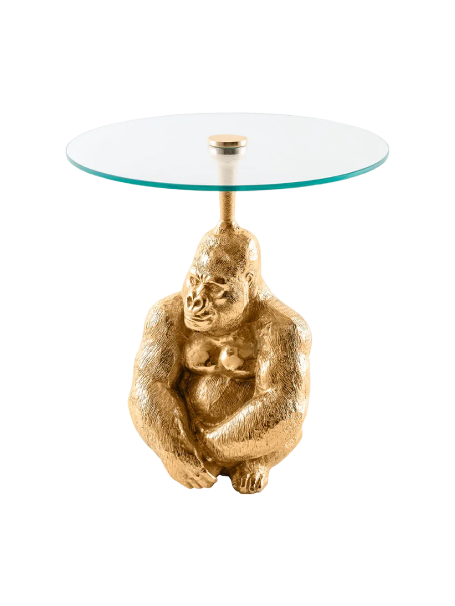 
Designer Side Table "King Kong" - Gold