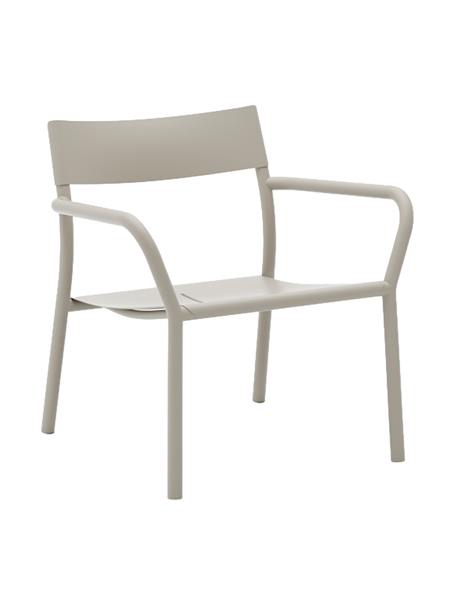 
"May" Design Outdoor Lounge Chair - Light gray