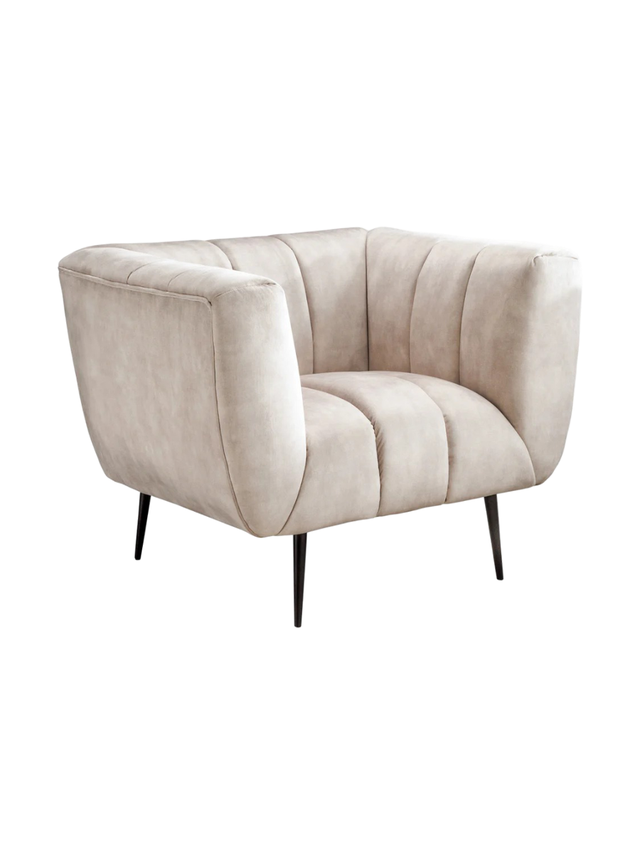 
Fauteuil design « Noblesse » - Champagne
