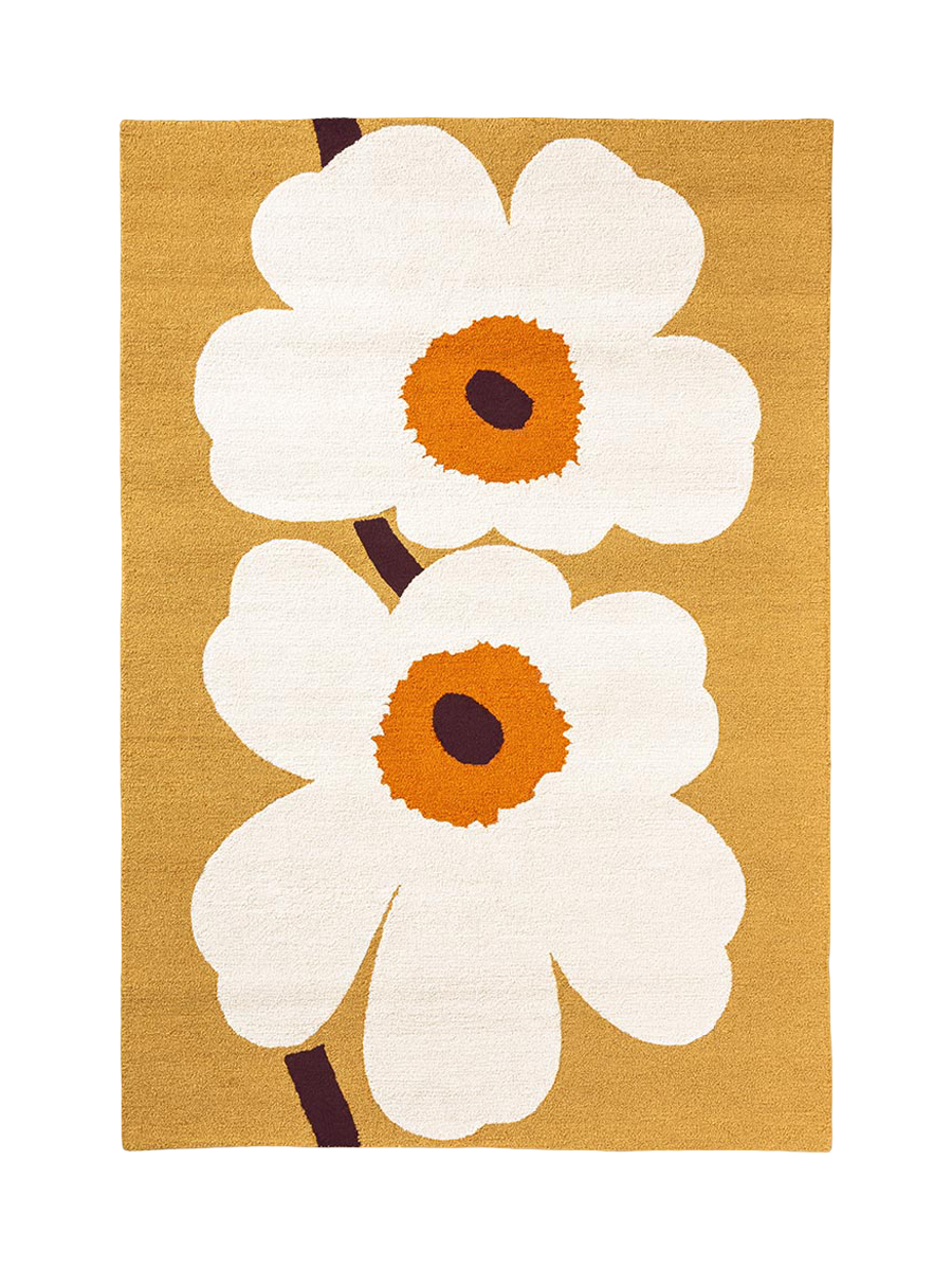 
High-Quality Indoor & Outdoor Designer Rug "Unikko Ann. Honey", Various Sizes - 140 x 200 cm