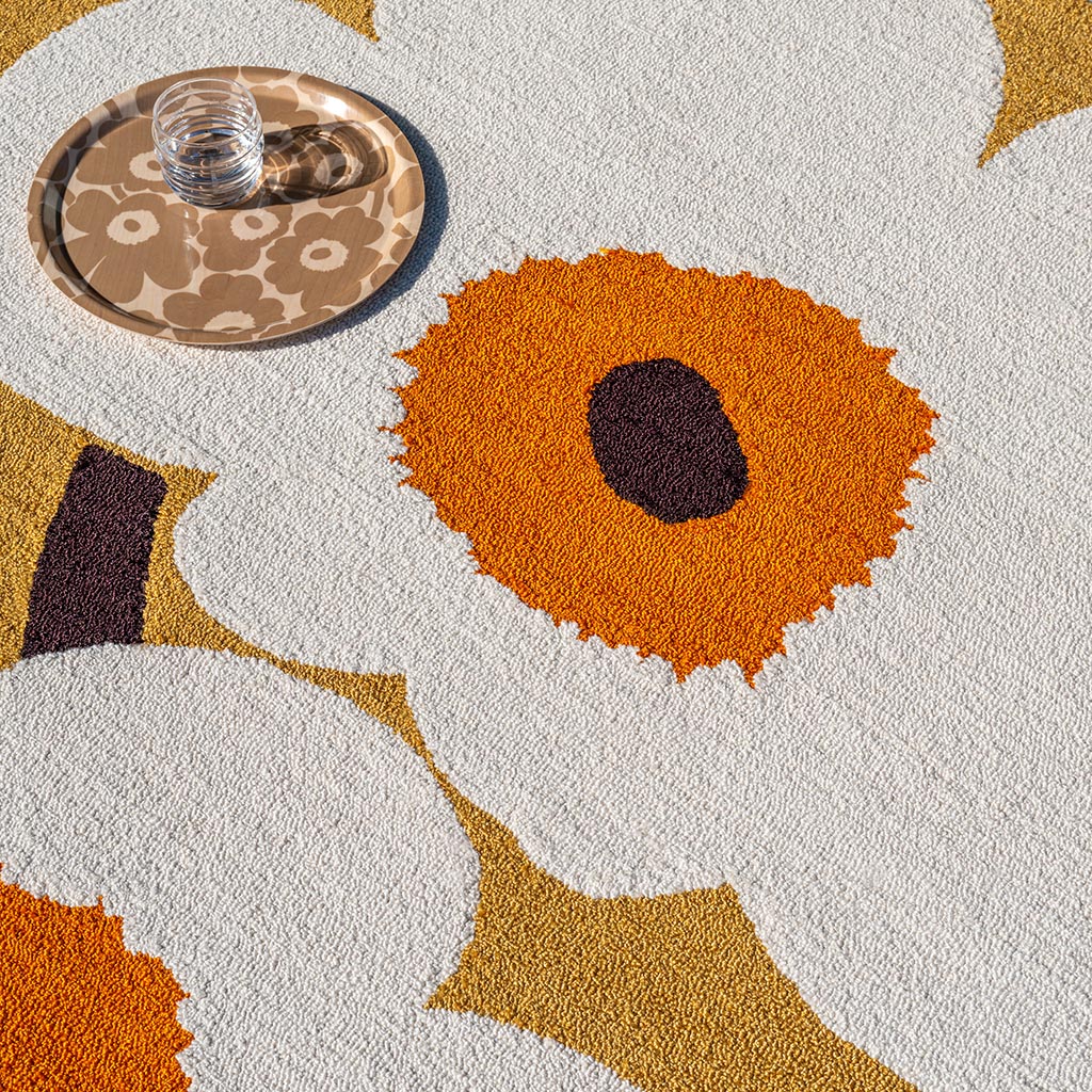 
High-Quality Indoor & Outdoor Designer Rug "Unikko Ann. Honey", Various Sizes - 160 x 230 cm