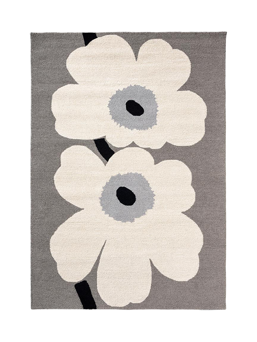 
High-Quality Indoor & Outdoor Designer Rug "Unikko Ann. Grey", various sizes - 140 x 200 cm