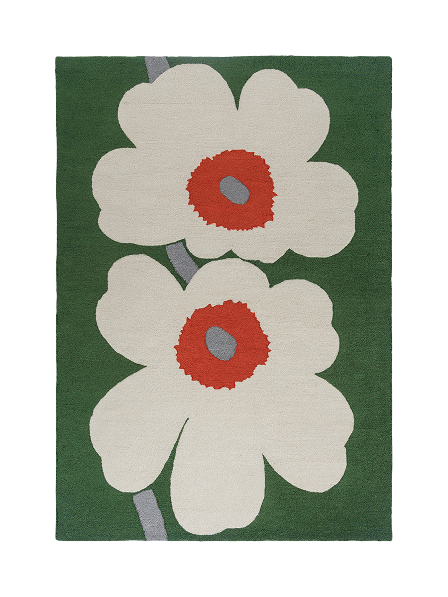 
High-Quality Indoor & Outdoor Designer Rug "Unikko Ann. Green", various sizes - 160 x 230 cm