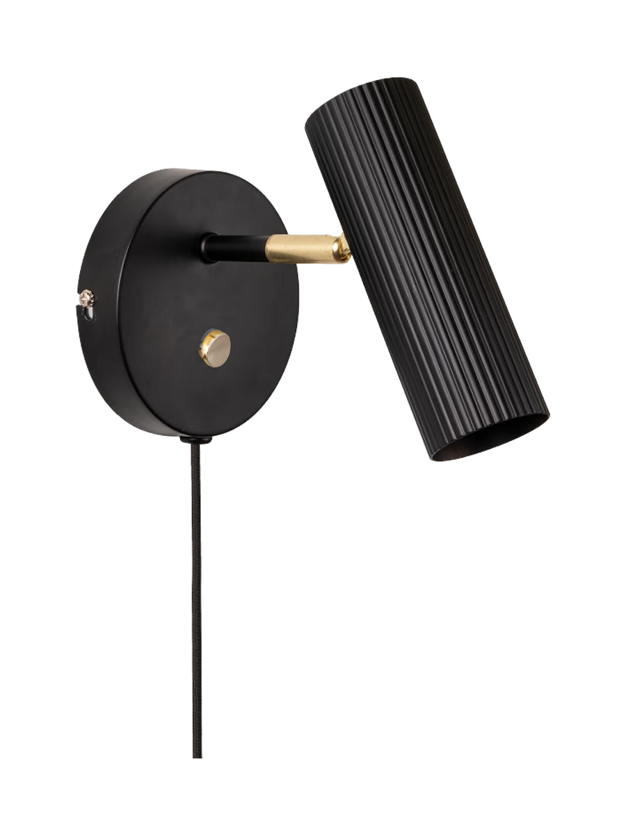 
"Hubble" Designer Wall Lamp - 1-Bulb - Black