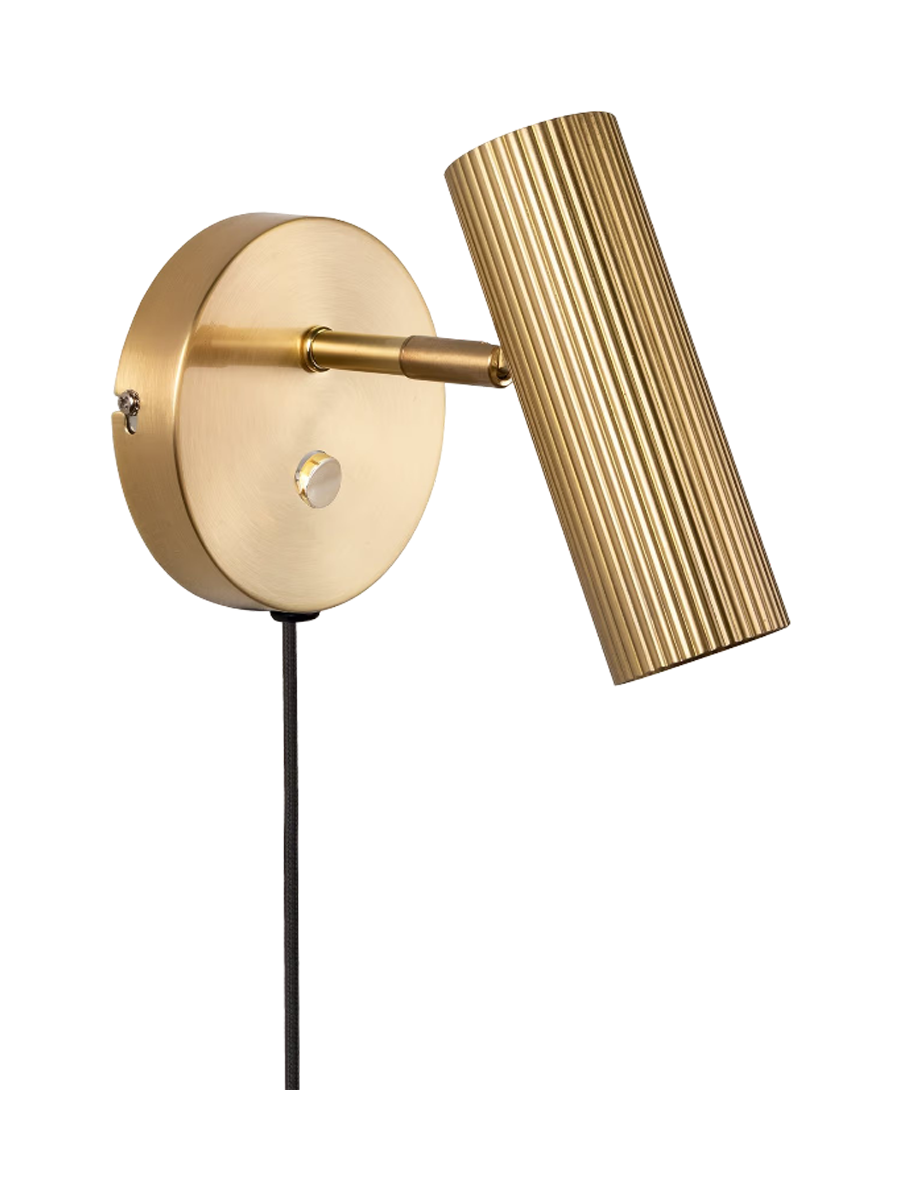 
"Hubble" Designer Wall Lamp - 1-Bulb - Brass