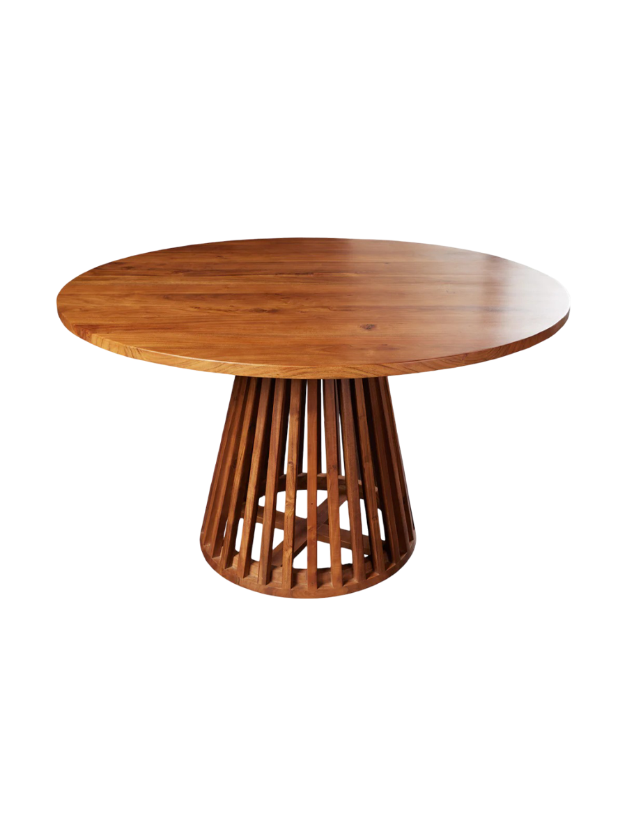 
Runder Massivholz Design Esstisch „Maison la Nuit“ - Ø 130 cm