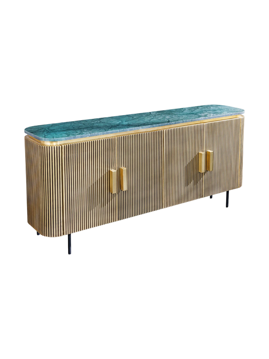 
"Veneziano" Design Sideboard with Marble Top