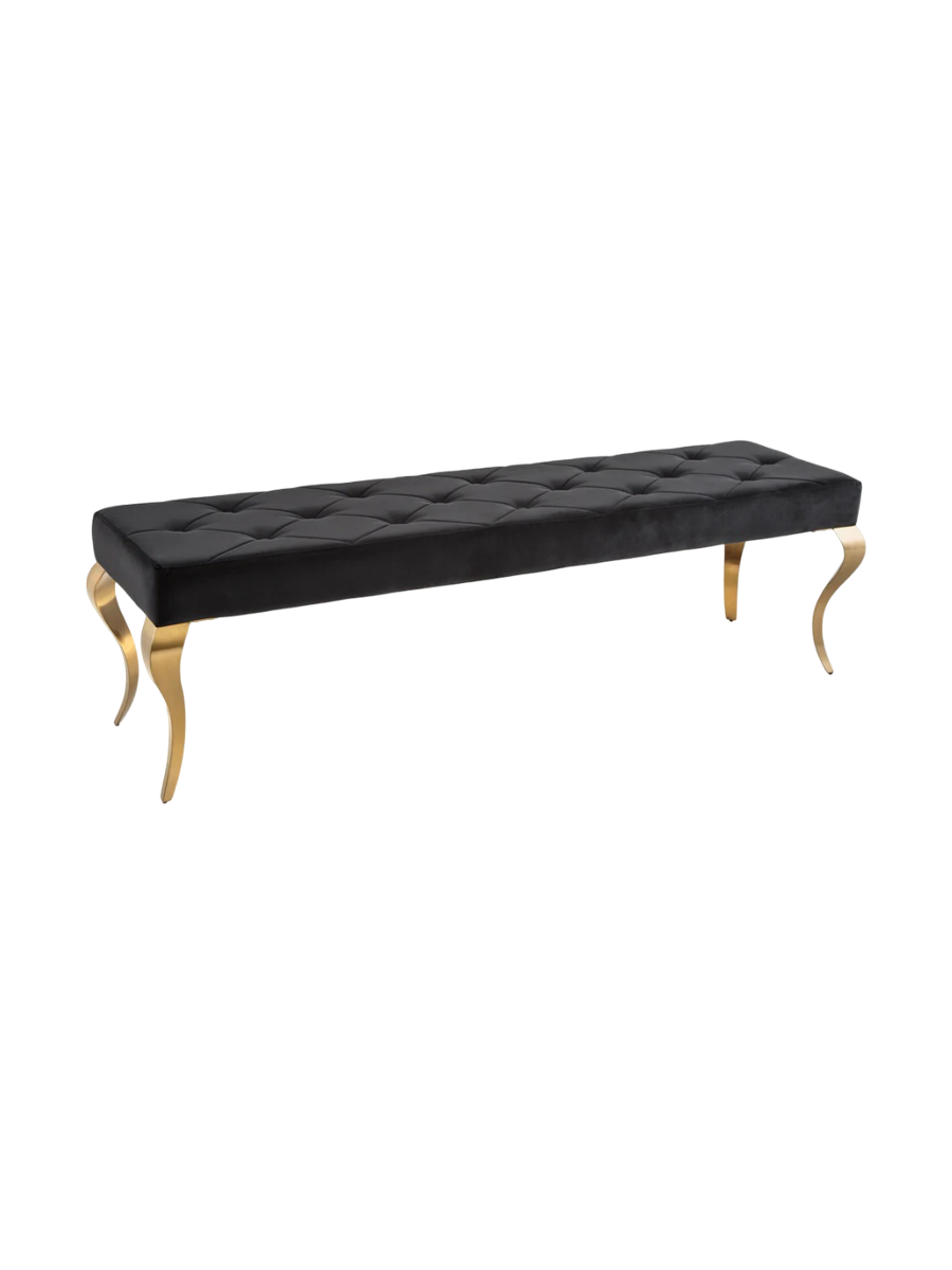 
Banc design « BaroCo » - Noir / Or