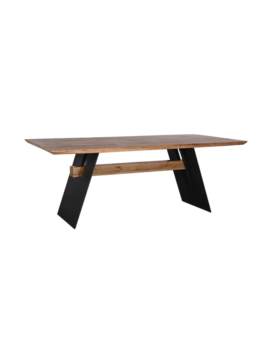 
Solid wood dining table "Grand Oak" - Wild oak oiled - 240 x 100 cm