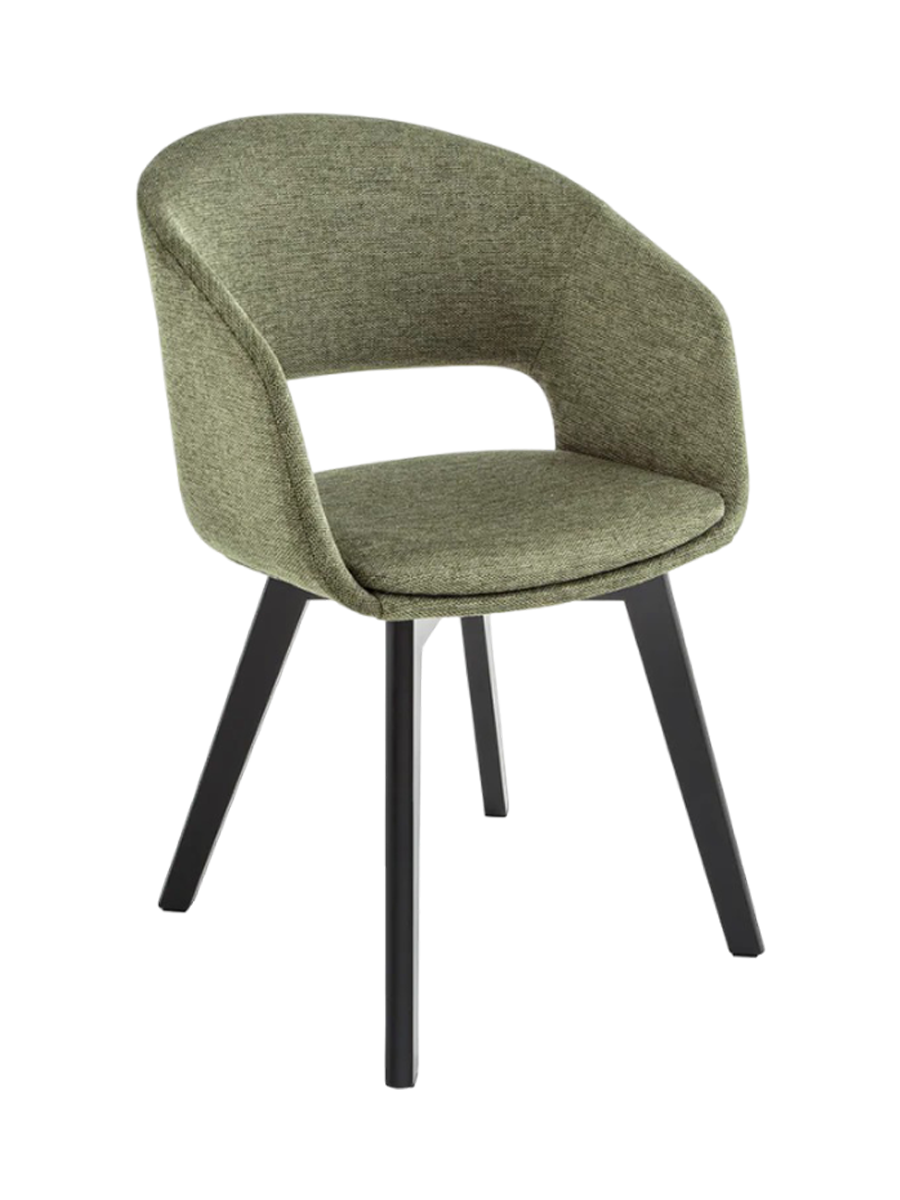 
Sedia di design di alta qualità „Nordic Star“ - Tessuto strutturato Verde