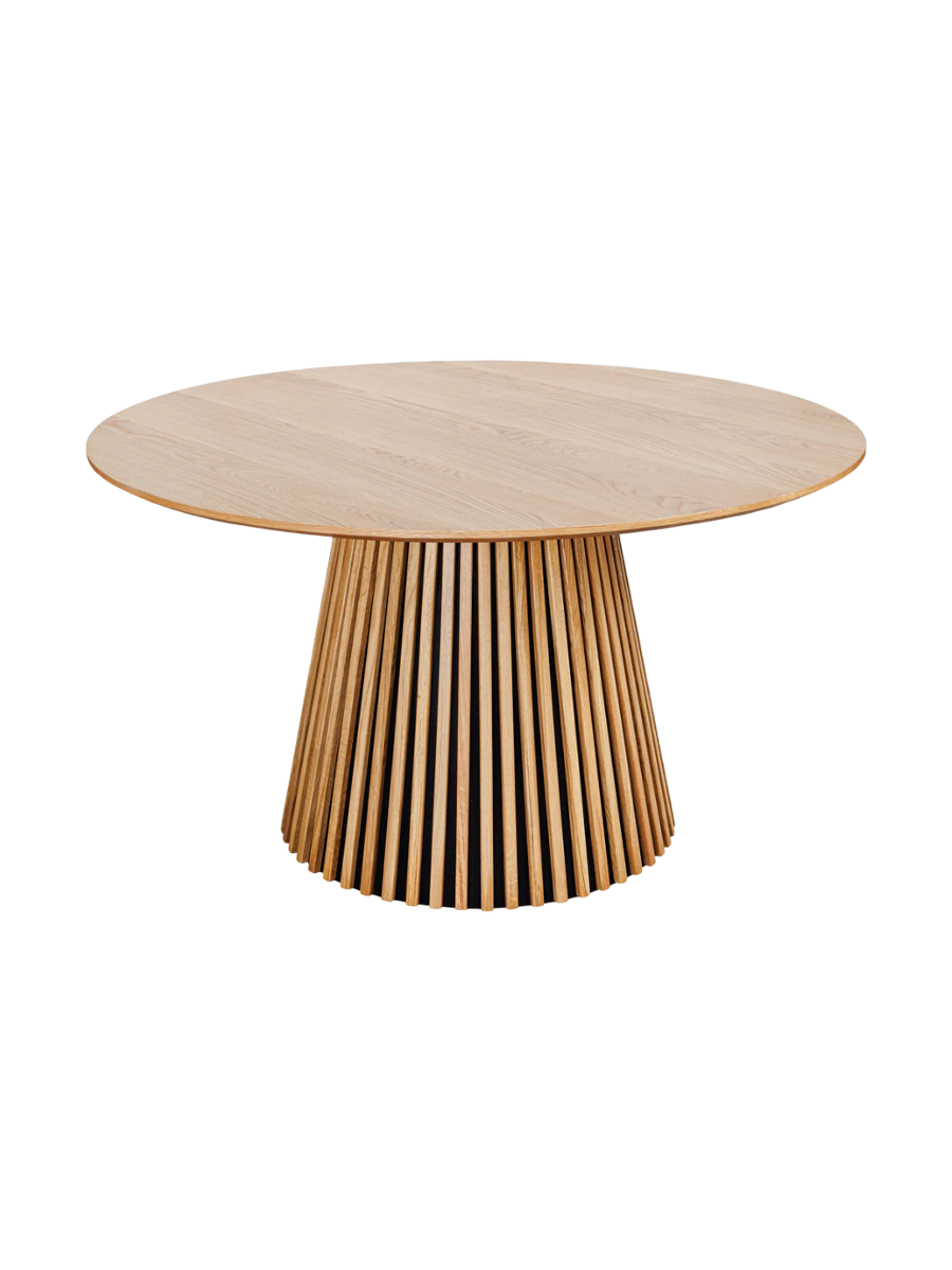 
Table à manger ronde design « Walhalla », différentes tailles - Chêne naturel / Ø 140 cm