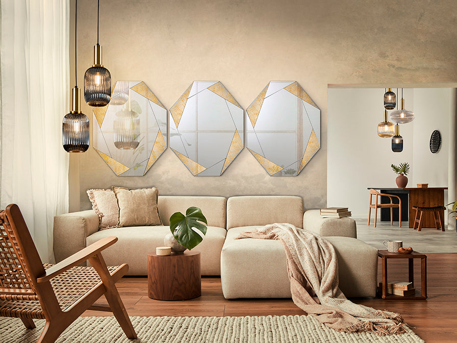 
Grand miroir mural design « Laverna »