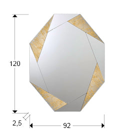 
Grand miroir mural design « Laverna »