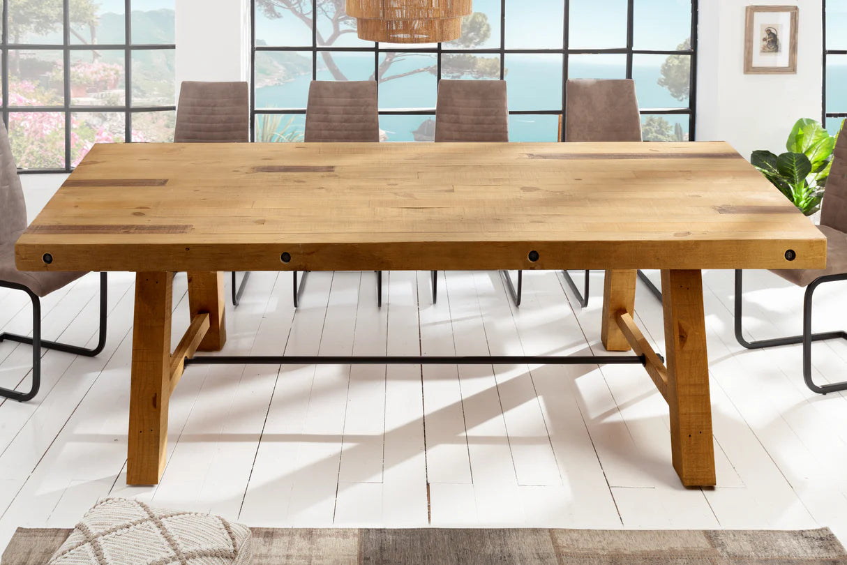 
Recycled Solid Wood Dining Table "Finca", various sizes - 240 x 100 cm