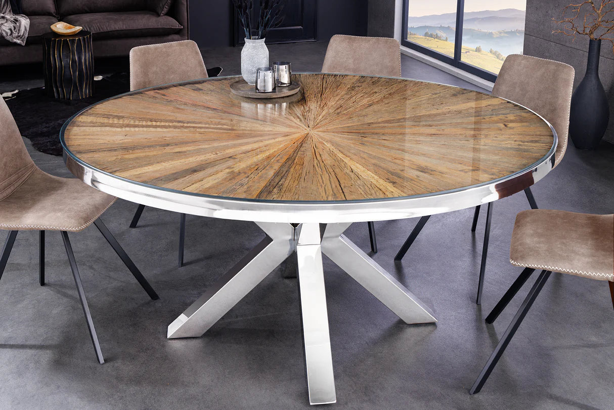 
Round designer dining table "SHARK", various sizes - Ø 120 cm