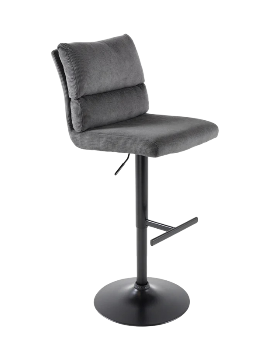
Chaise de bar design réglable en hauteur « Comfort » - Cordon Gris foncé