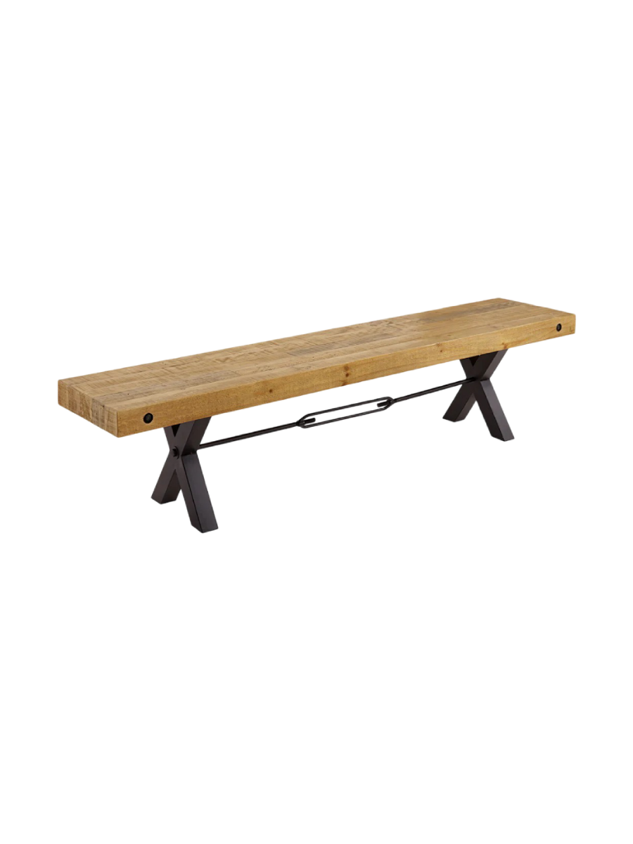 
Banc massif « Grand Thor » en pin recyclé