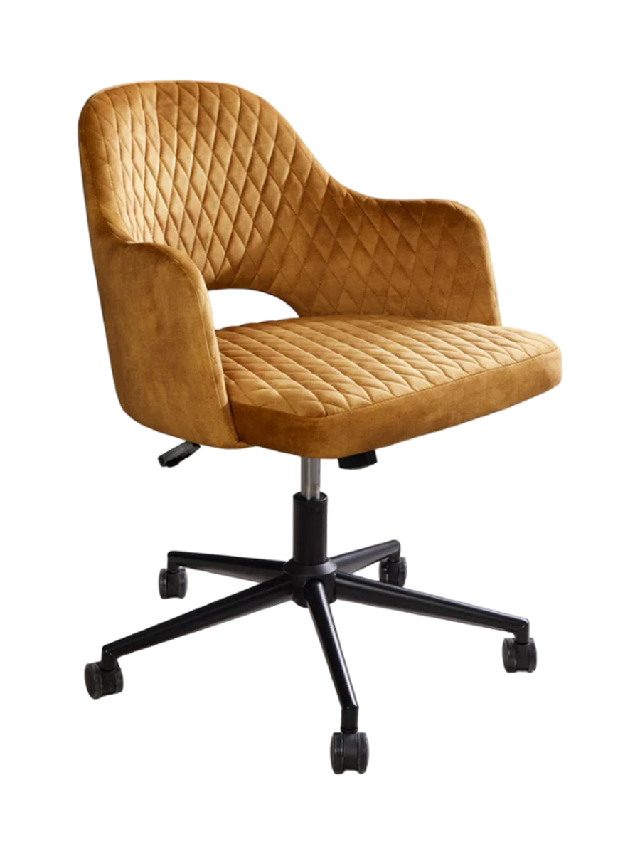 
Fauteuil de bureau design « Paris » - Jaune moutarde