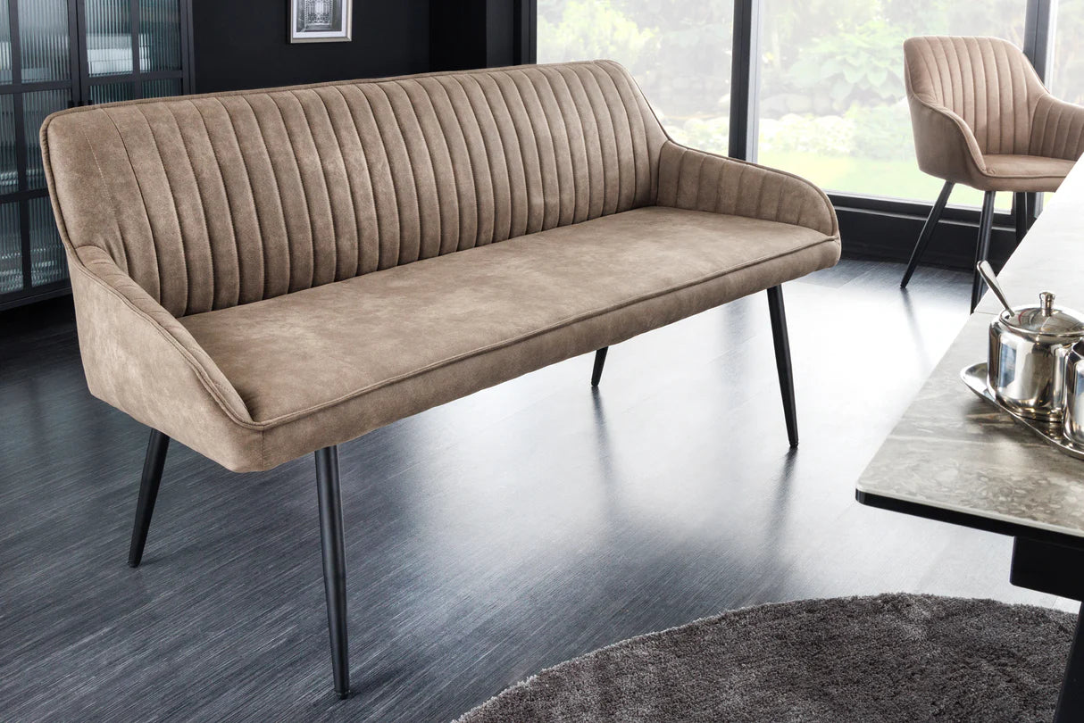 
Banc design « Turino » - Taupe