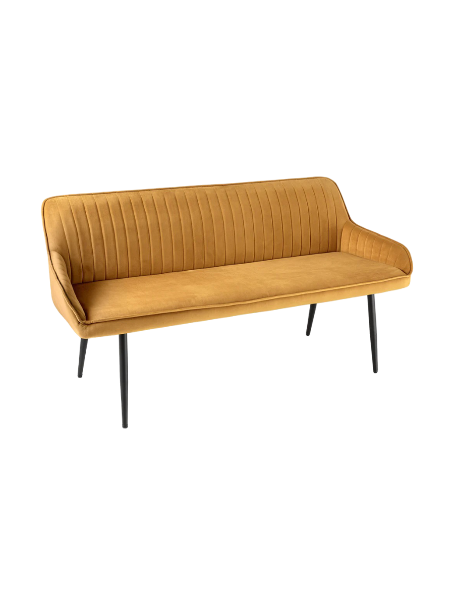 
Banc design « Turino » - Jaune moutarde