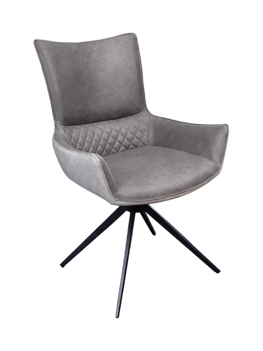 
Poltrona girevole con braccioli “Alpine” - Grigio / Grigio chiaro