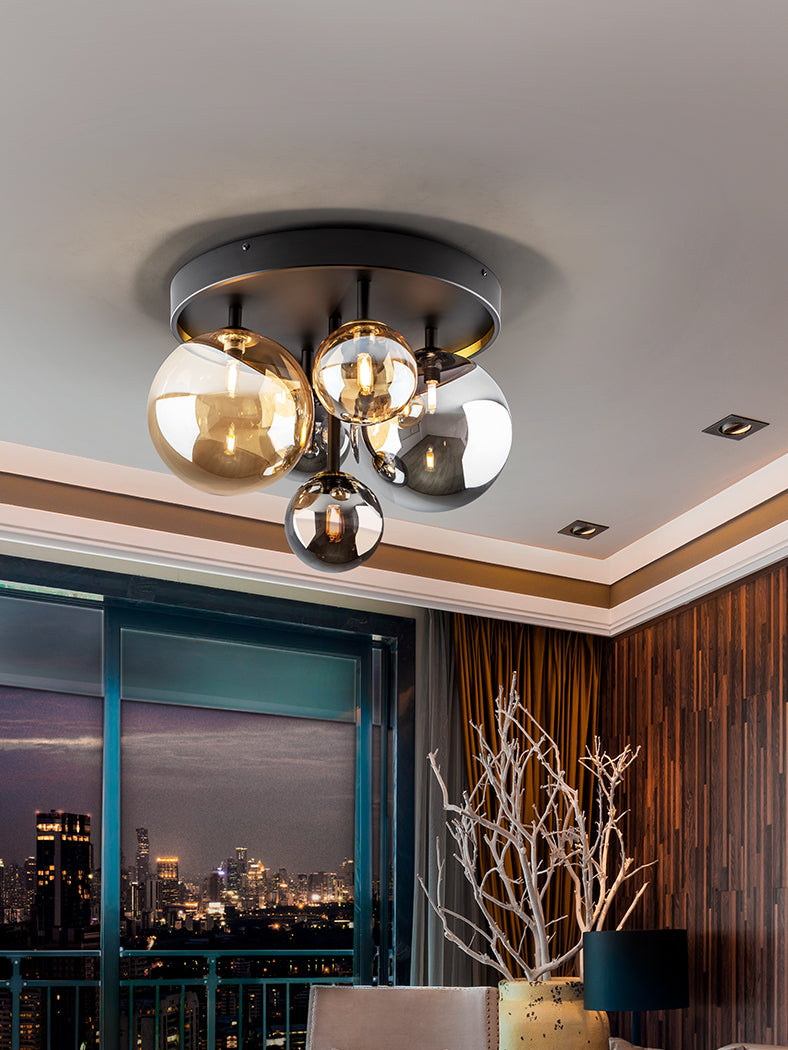 
Plafoniera di design a LED «Dark», a 5 luci