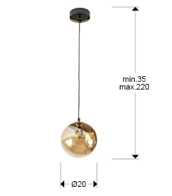 
Lampada a sospensione di design a LED «Dark»