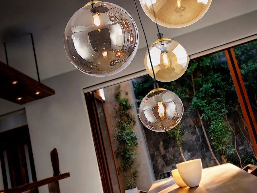 
LED Design Pendellampe „Dark“ 5-flammig