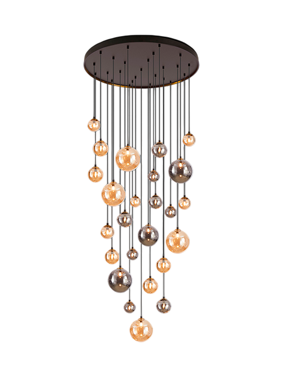 
LED Design Galerielampe „Dark“ 25-flammig