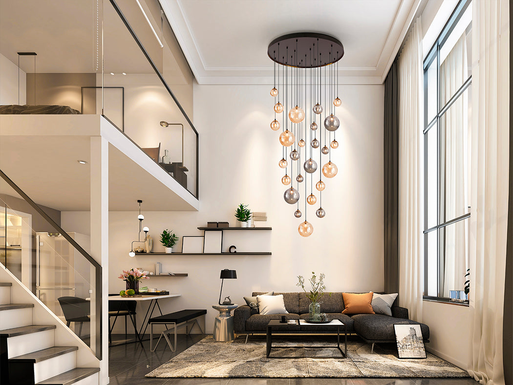 
LED Design Galerielampe „Dark“ 25-flammig