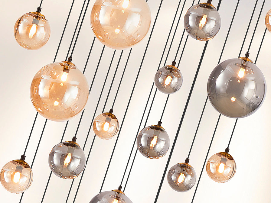 
Lampada da galleria di design a LED «Dark» a 25 luci