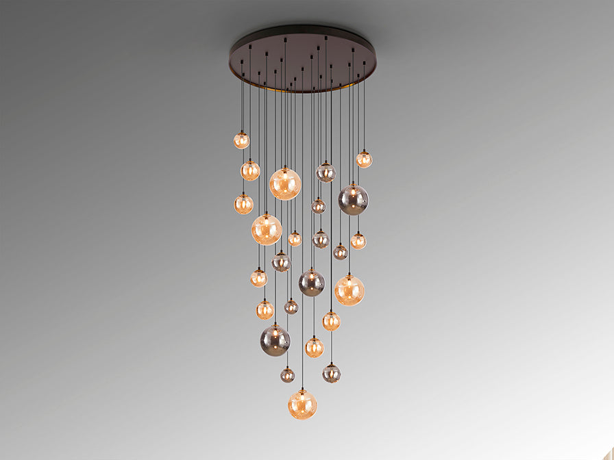 
Lampada da galleria di design a LED «Dark» a 25 luci