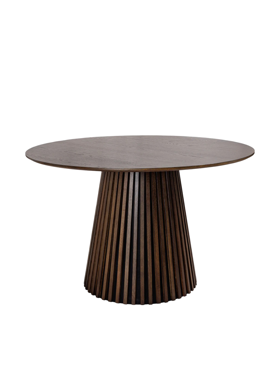 
Table à manger ronde design « Walhalla », différentes tailles - Chêne Brun Foncé / Ø 120 cm