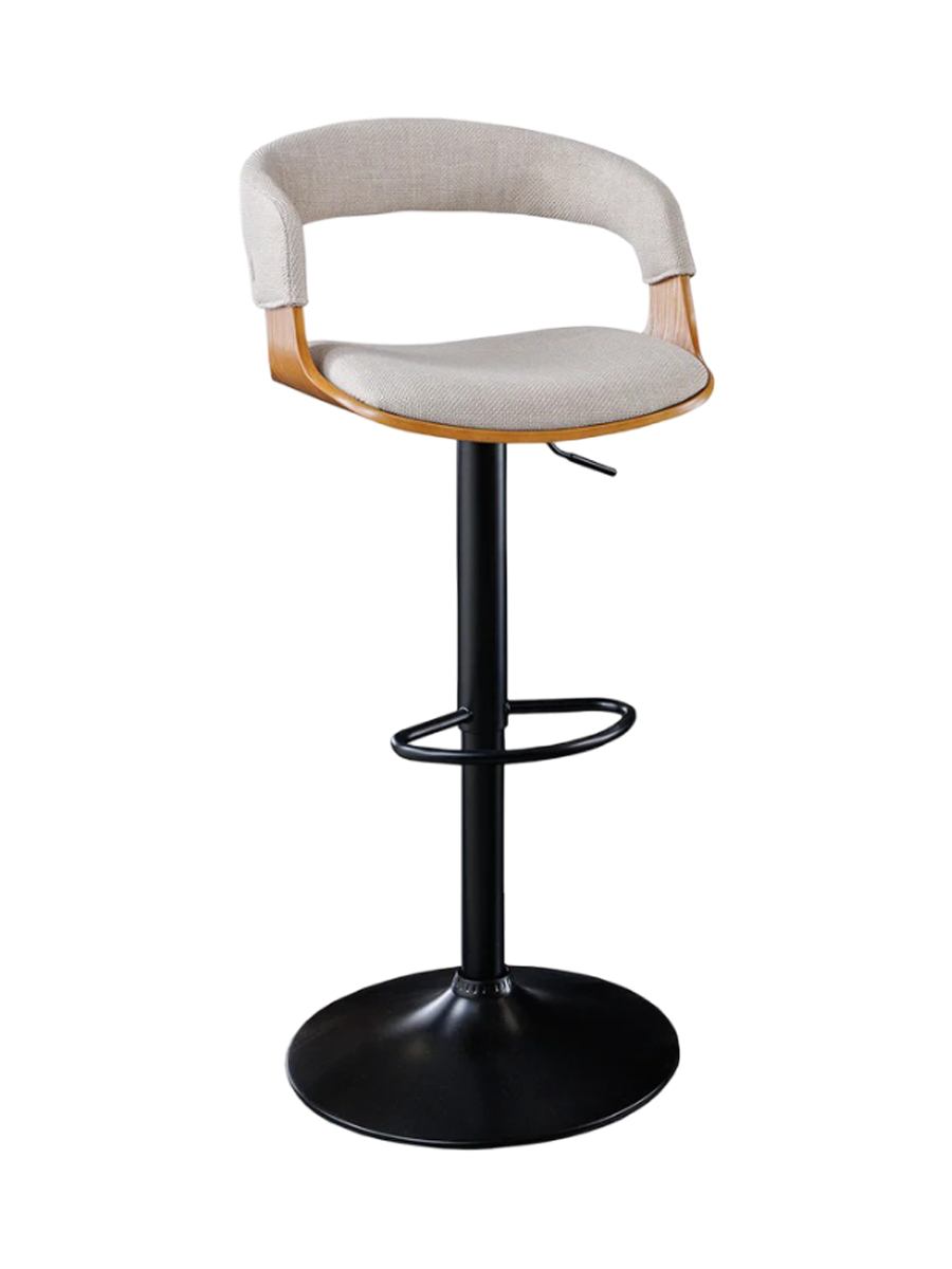
Tabouret de bar réglable en hauteur « Manhattan » - Frêne / Beige