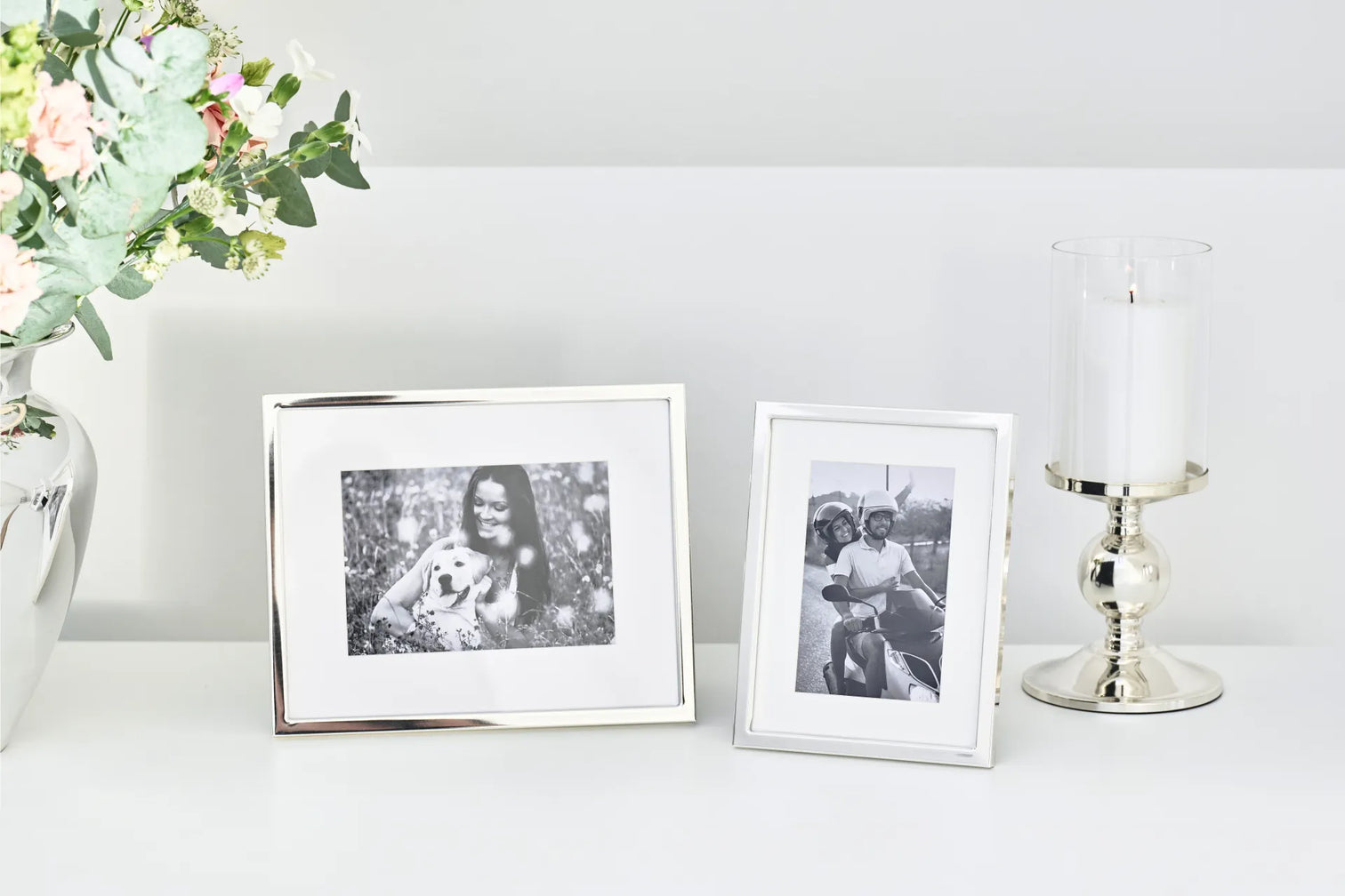 
Cadre photo « Rivoli » pour photo 13 x 18 cm, finition argentée de qualité