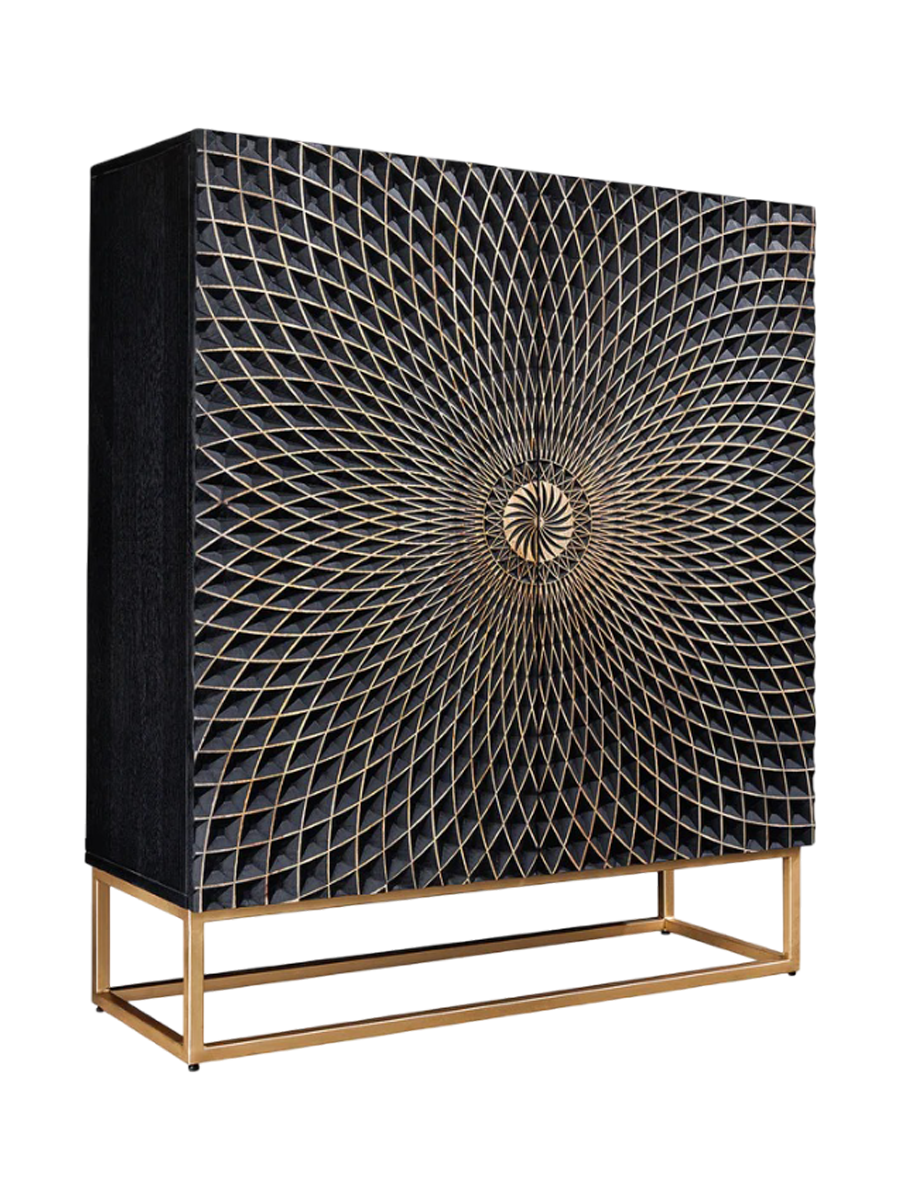 
Highboard design « Illusion » en bois massif
