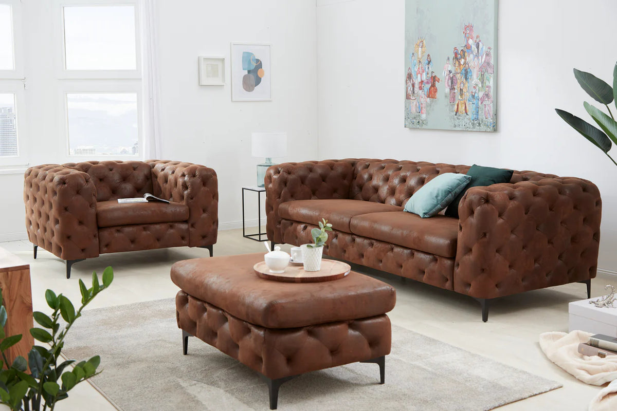 
Fauteuil design « Baroque moderne » - Brun antique