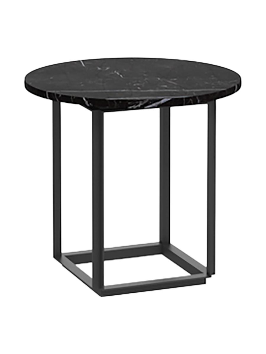 
Designer Marble Side Table "Florence" - Black Marquina Marble